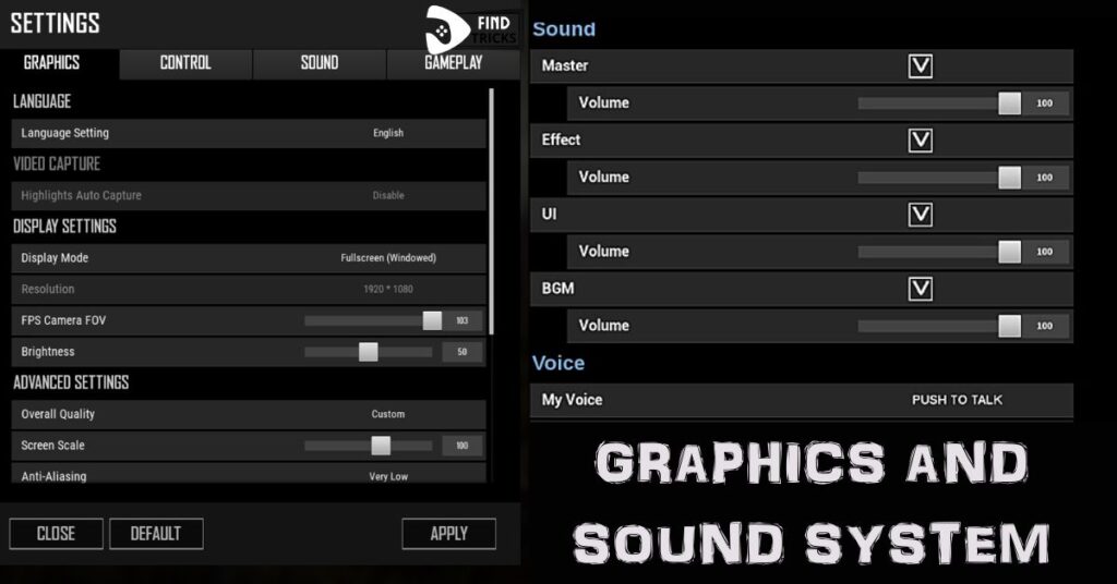 GRAPHICS AND SOUND SYSTEM