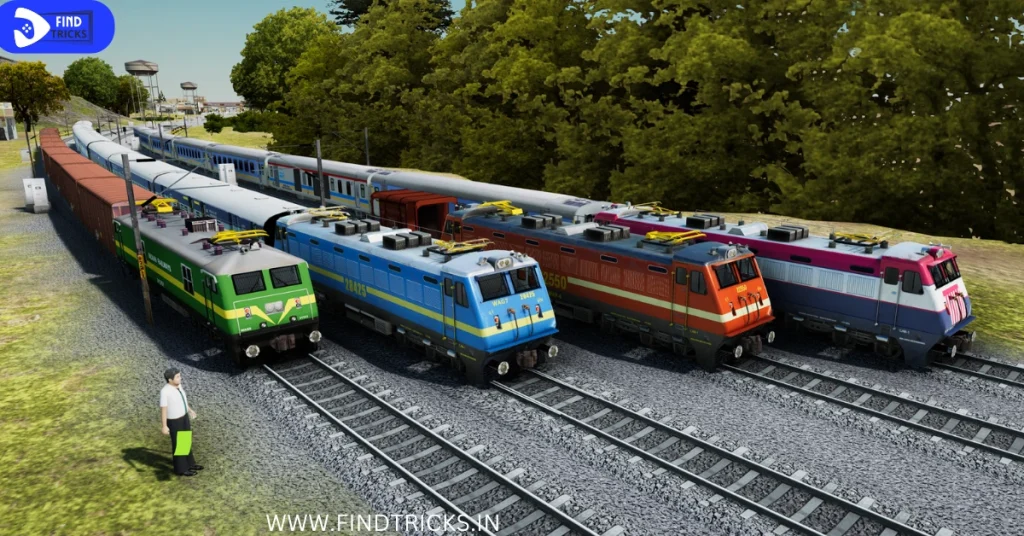 VARIETY OF DIFFERENT TRAINS